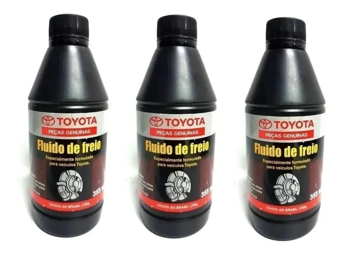 Kit 3 Fluidos De Freio Toyota Dot3 Corolla Etios Hilux 355ml