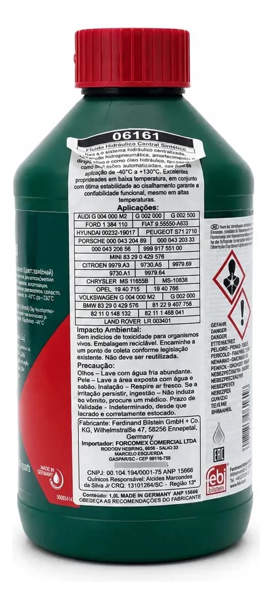 Fluido Febi 06161 Dir Hidr Mecatrônica Dsg Dq200 Vw Audi 1l 3